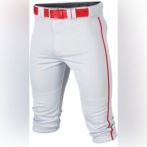 Easton Rival+ Knicker Baseball Pant Adult Sizes Solid & Piped White Red Small Sm